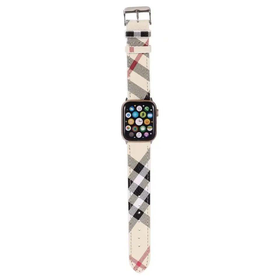 CH Beige Apple Watch Strap