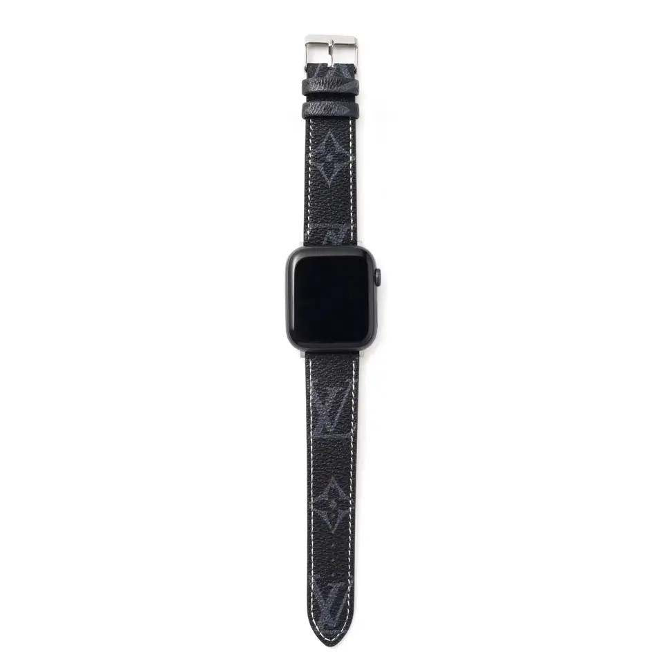 LV Black Apple Watch Strap