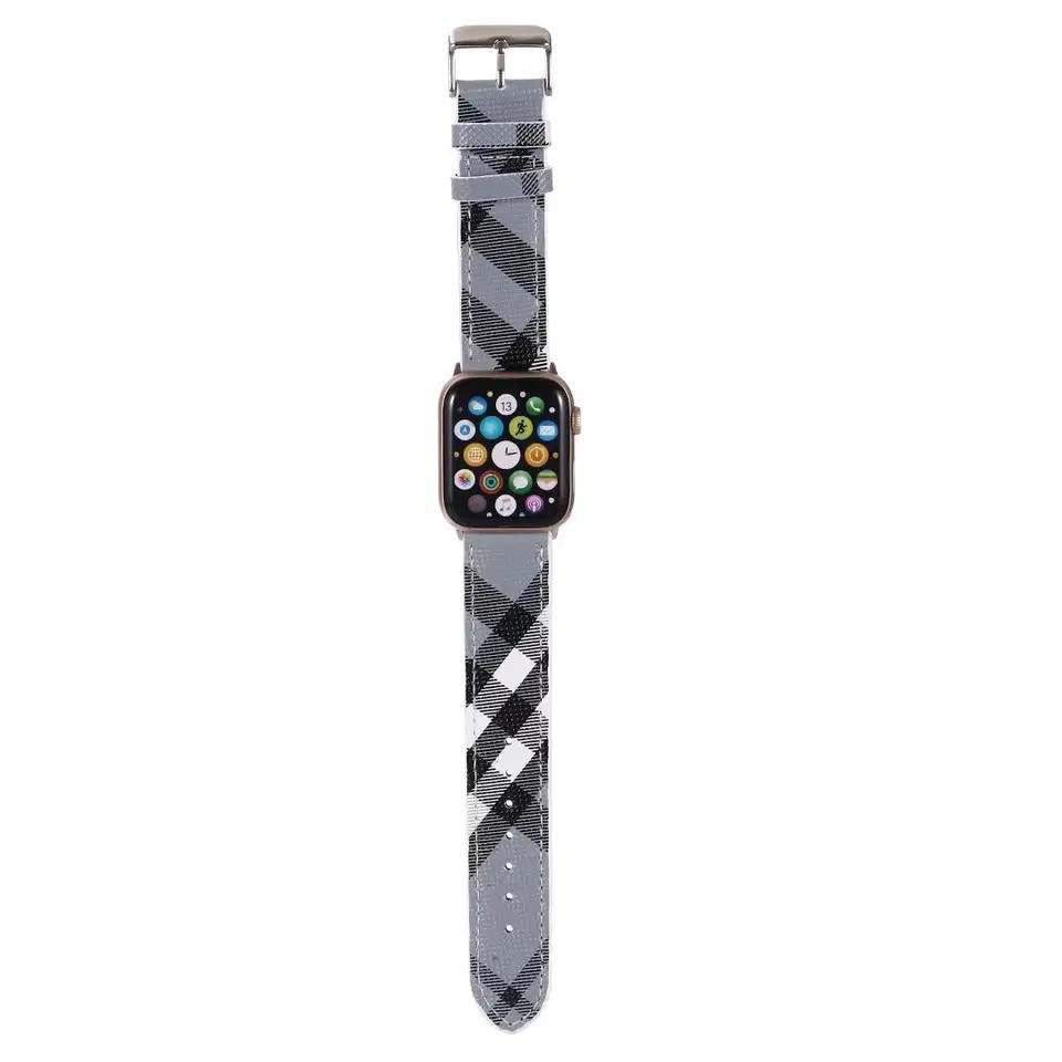 CH Grey Apple Watch Strap